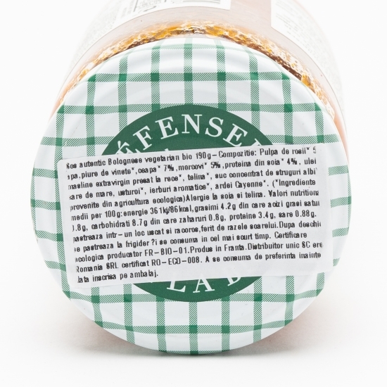 Sos autentic bolognese vegetal eco 190g