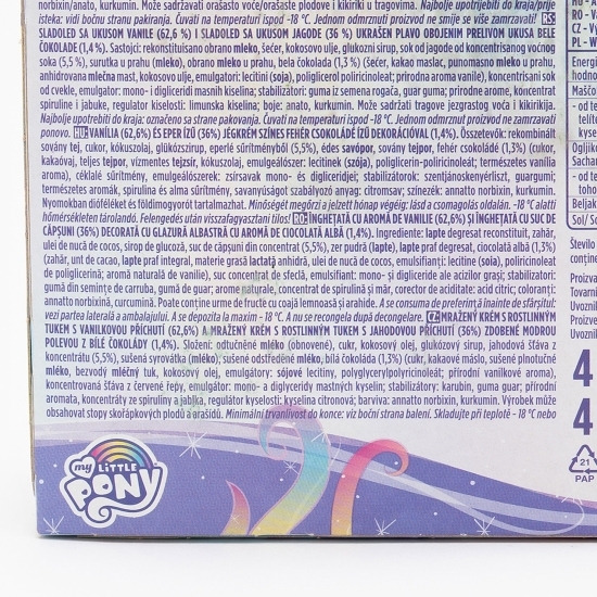 Înghețată de vanilie și căpșuni My Little Pony 4x70ml