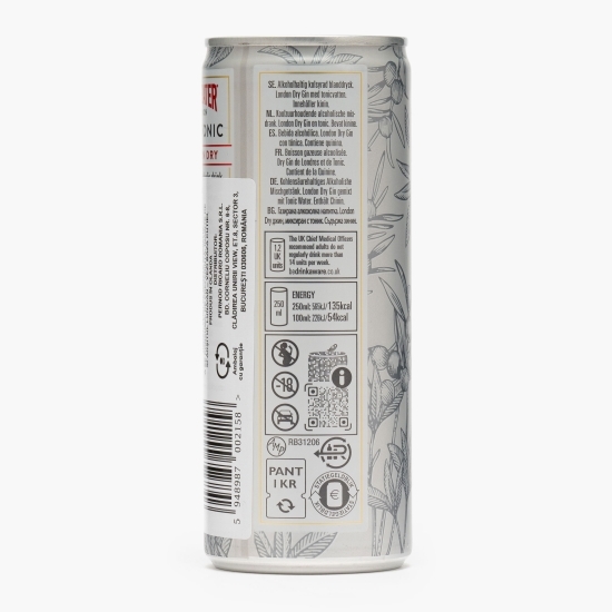 Gin tonic 4.9% alc. 0.25l