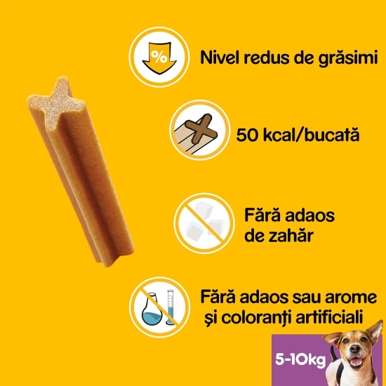 Batoane dentare pentru câini de talie mică, 3 buc, 45g, DentaStix
