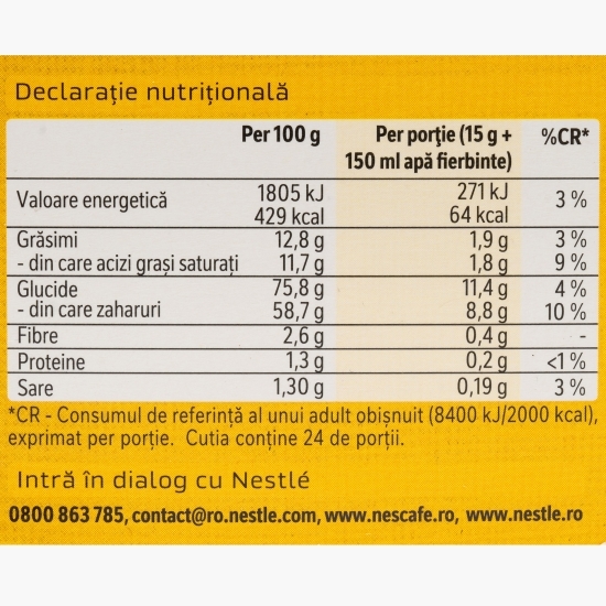 3în1 Mild plicuri, 24x15g, mix de cafea instant 