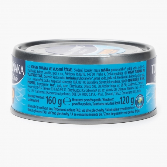 Ton bucăți în suc propriu 160g