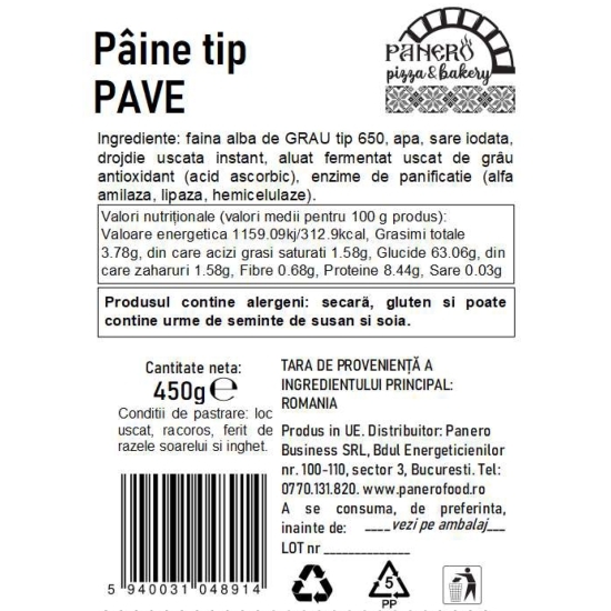 Pâine Pave 450g