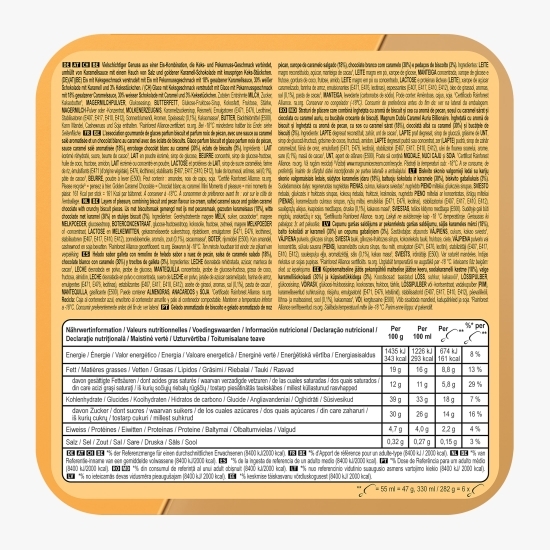 Înghețată mini Double Gold Caramel Billionaire, 6x55ml (6x47g)