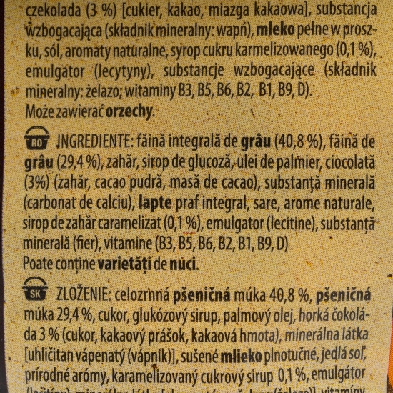 Cereale pentru mic dejun cu caramel și ciocolată 450g