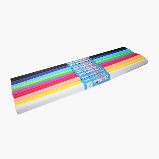 Hârtie creponată 50x200cm 10 culori/top