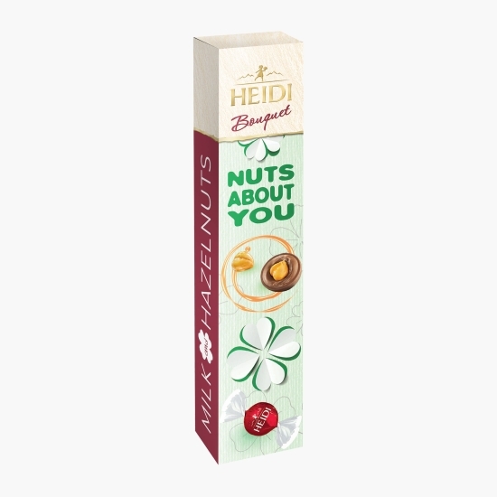 Praline de ciocolată cu lapte și alune de pădure 70g