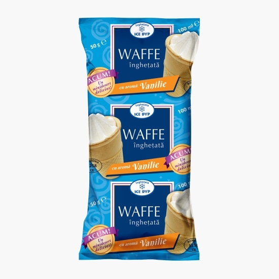 Înghețată vafă de vanilie, 100ml (50g)