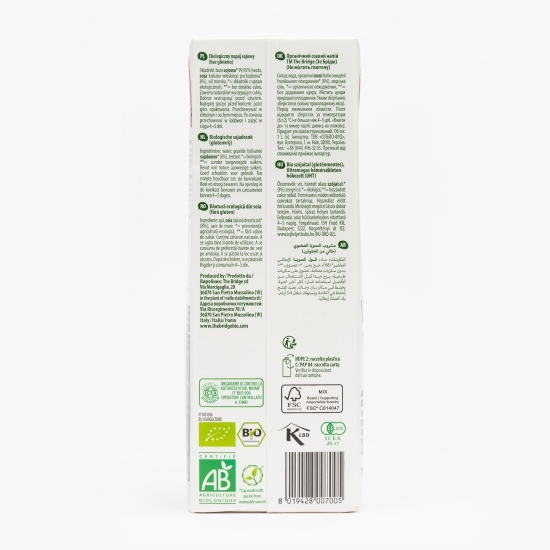 Băutură ecologică din soia fără gluten și zahăr adăugat 1l