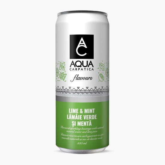 Apă minerală cu aromă de lămâie verde și mentă, flavours 0.33l