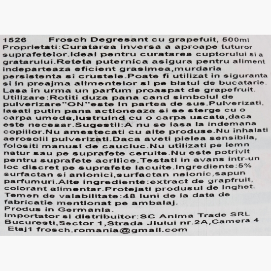 Degresant bucătărie grepfrut spray 0.5l