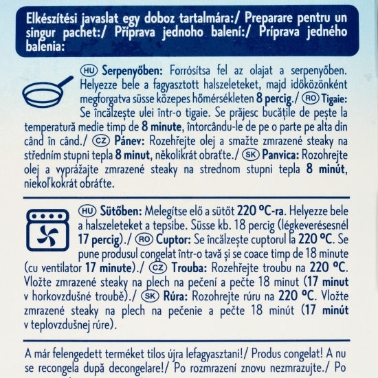 Pește steaks din file 250g