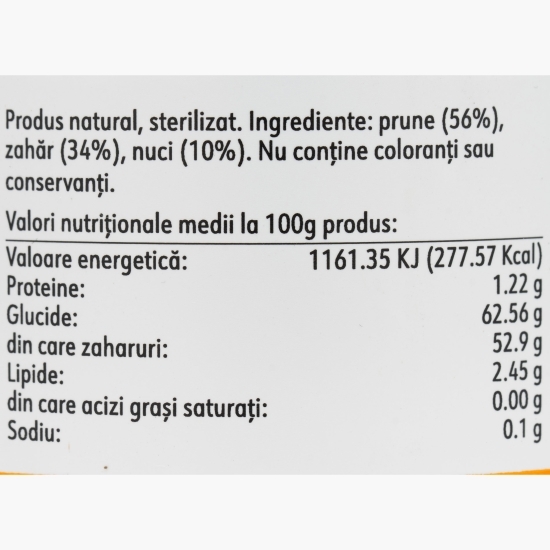 Dulceață de prune cu nuci 240g