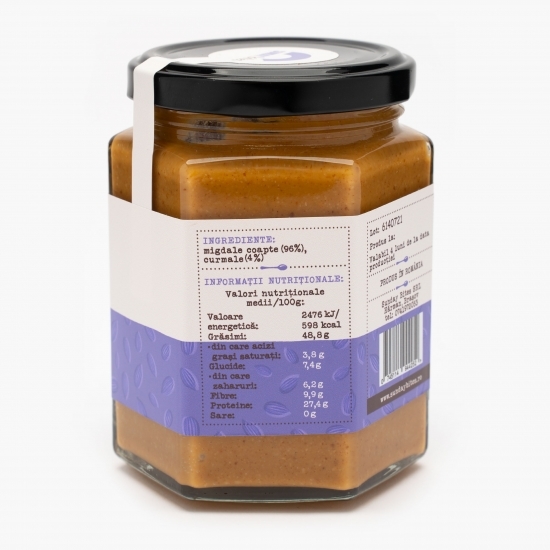 Cremă tartinabilă de migdale și curmale 260g