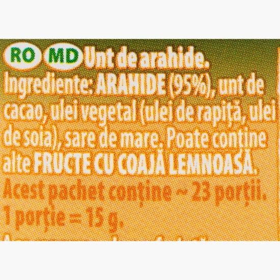 Cremă de arahide cremoasă fără zahăr adăugat 340g