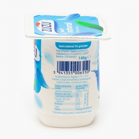 Iaurt natural 3% grăsime 140g