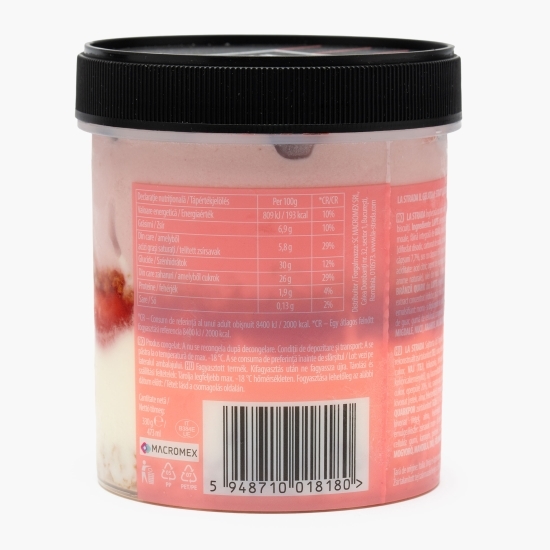 Înghețată cu căpșuni, cheesecake și biscuiți A Strati, 473ml (330g)