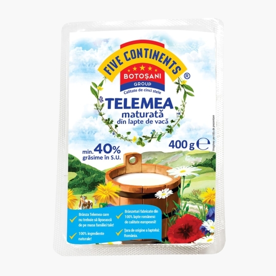 Telemea de vacă 40% grăsime, 400g