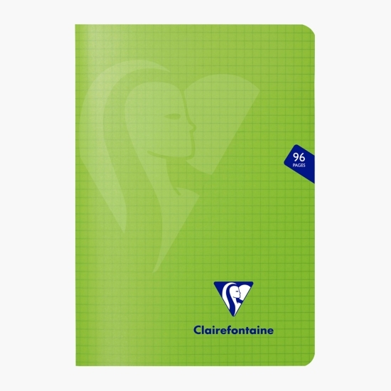 Caiet capsat de matematică A5, 48 file, 90 g/mp, verde, Clairefontaine Mymesys