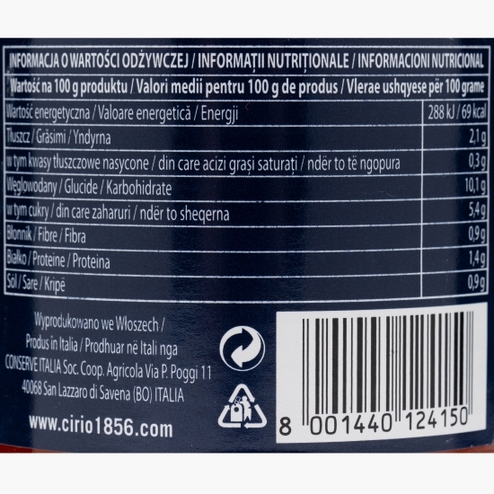 Sos picant pentru paste, Arrabbiata 420g