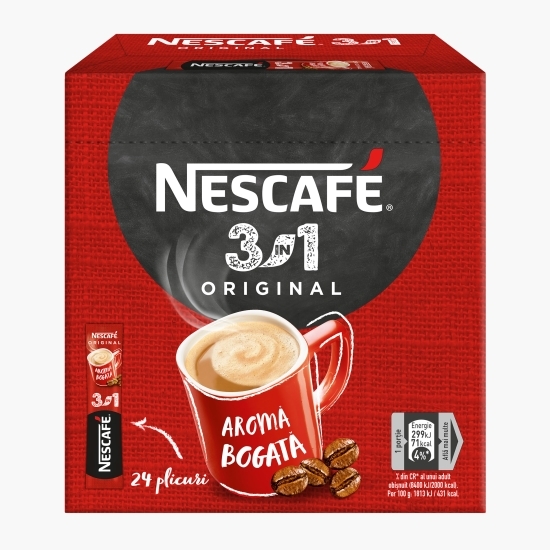 3în1 Original plicuri, 24x15.5g, mix de cafea instant