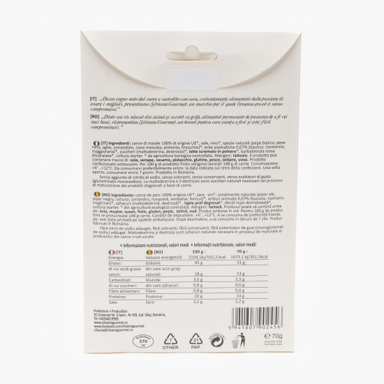 Salam eco cu ierburi aromate 70g