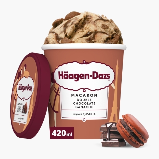 Înghețată cu ciocolată și macaron, 420ml (364g)