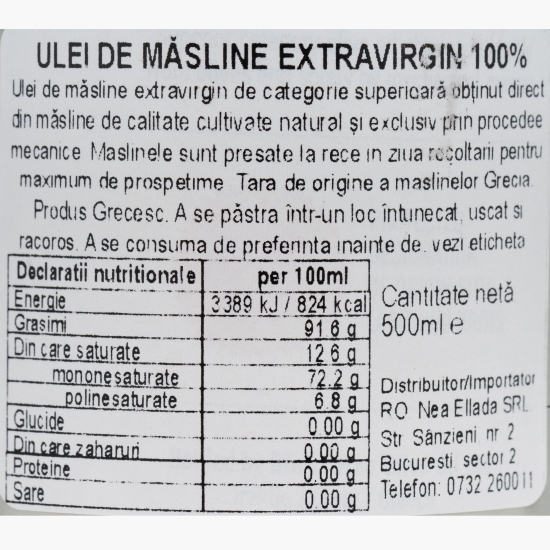 Ulei măsline extravirgin 0.5l