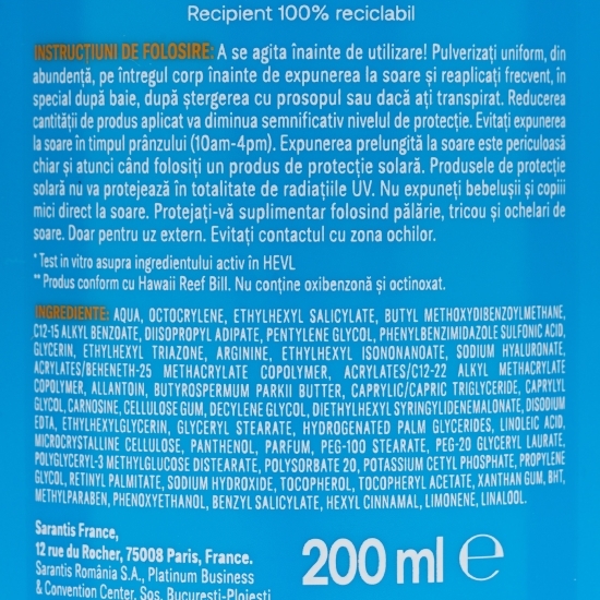 Spray cu protecție solară Sun, SPF 30, 200ml