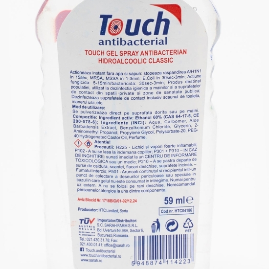 Spray mâini antibacterian Classic 59ml