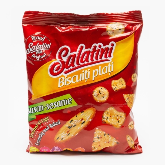 Biscuiți plați cu susan 80g