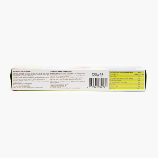 Biscuiți eco cu unt pur 125g