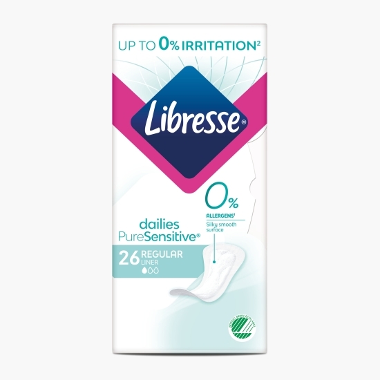 Absorbante zilnice Pure Sensitive Regular, 26 buc