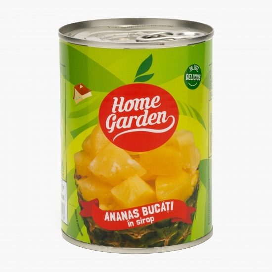 Ananas bucăți în sirop, conservă 565g