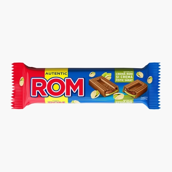 Baton de ciocolată cu cremă de rom și fistic sărat 44.5g