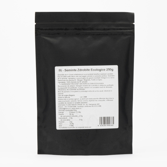 Semințe ecologice de in zdrobite 250g