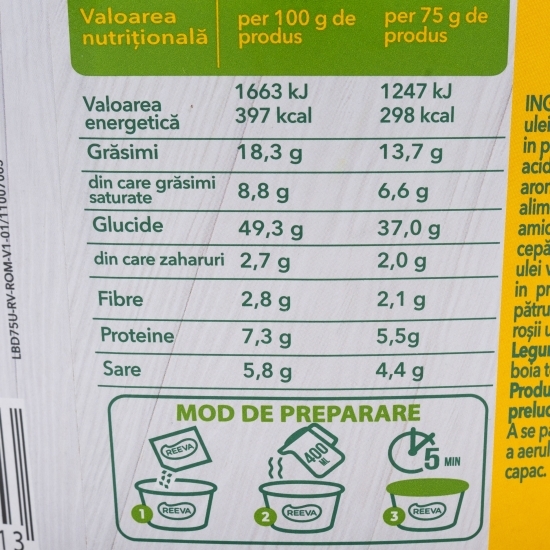 Supă instant cu gust de pui 75g
