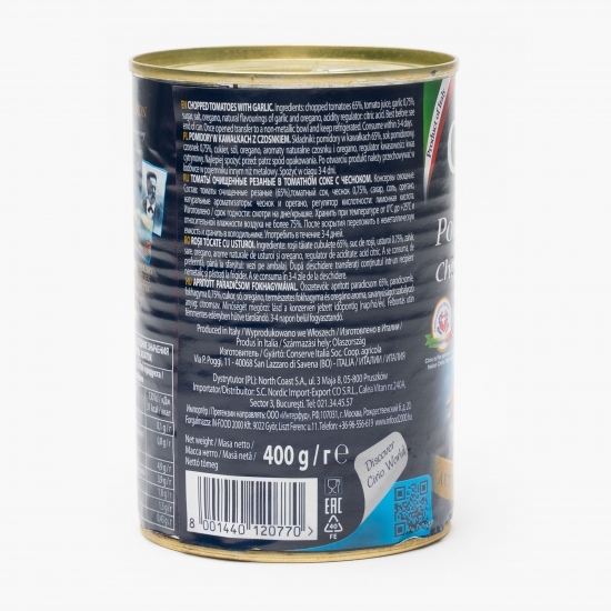Pulpă de roșii cu usturoi 400g