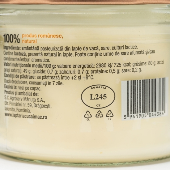 Untul cel lăptos, 80% grăsime, 150g
