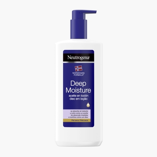 Loțiune de corp intens hidratantă cu uleiuri hrănitoare pentru piele uscată Deep Moisture 400ml