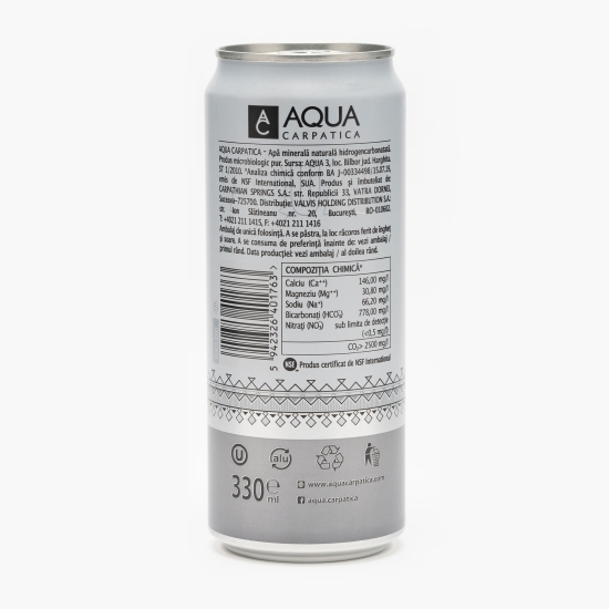 Apă minerală naturală carbogazoasă doză 0.33l