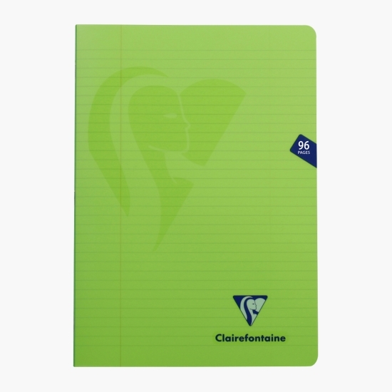Caiet dictando capsat A4, 48 file, 90 g/mp, verde, Clairefontaine Mymesys