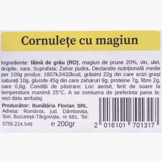 Cornulețe cu magiun 200g
