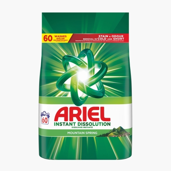 Detergent de rufe pudră Mountain Spring, 60 spălări, 3.9kg