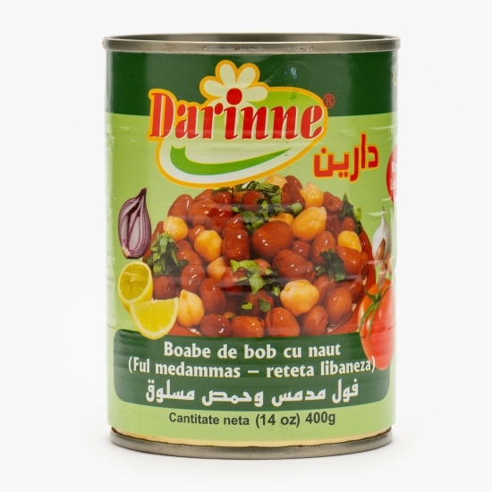 Boabe de bob cu năut conservate în apă 400g