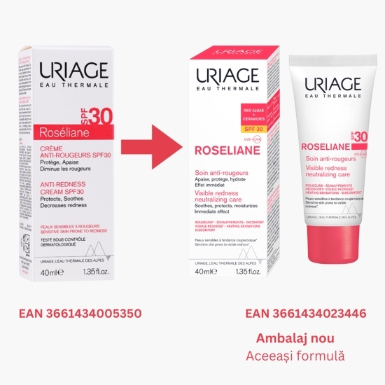 Cremă protectoare cu efect calmant Roseliane SPF30 40ml