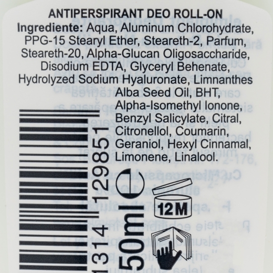 Antiperspirant roll-on Hyaluronic 50ml