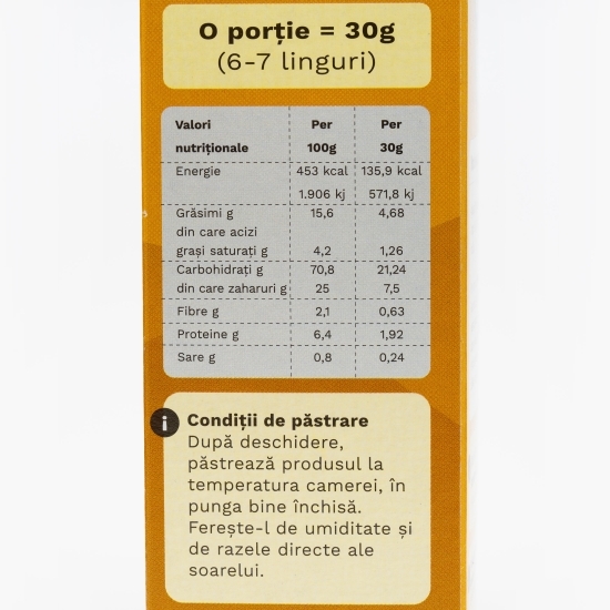 Pernuțe eco crocante cu cremă de ciocolată și alune, fără gluten 250g