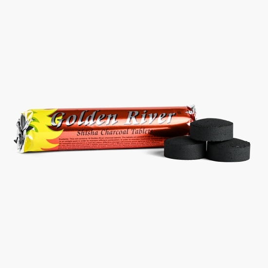 Cărbuni pentru narghilea Golden River 10 folii x 10buc.