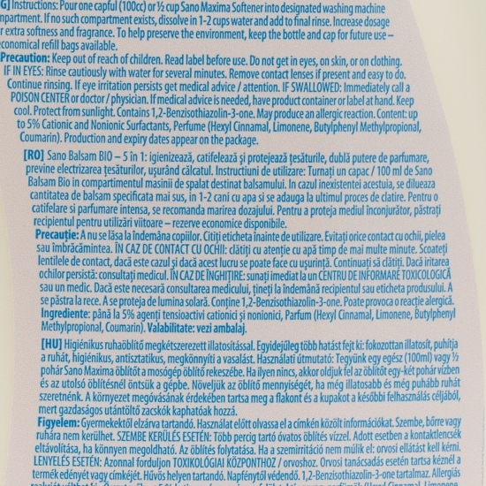 Balsam bio pentru țesături, 2l